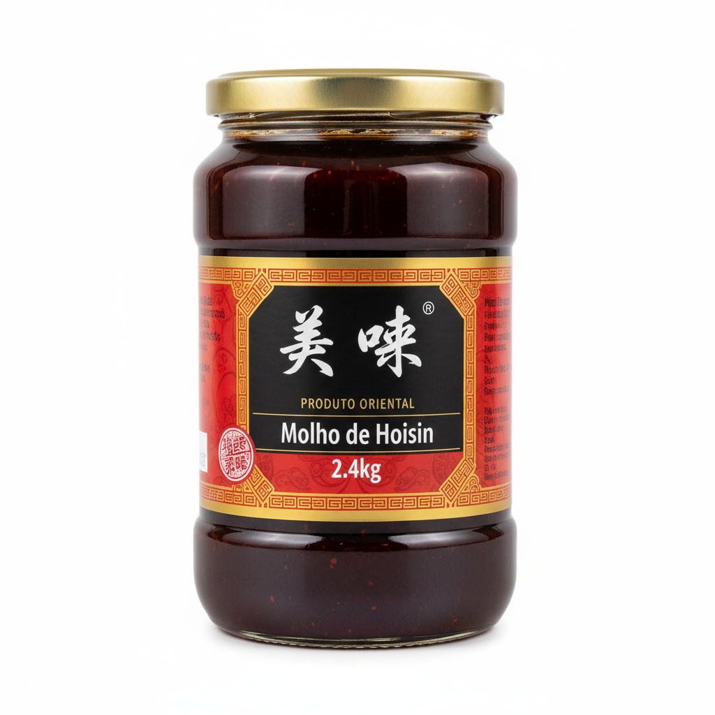 Mei Wei: Molho de Hoisin Mei Wei 2.4kg - Embalagem em Fundo Branco