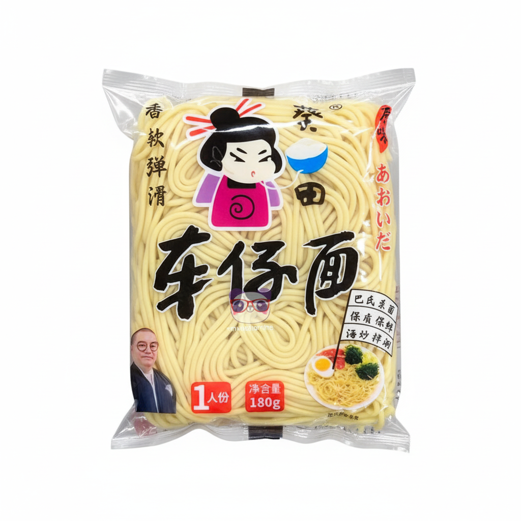 Mei Wei: Macarrão Estilo Che Zai Kui Ying 180g - Embalagem em Fundo Branco