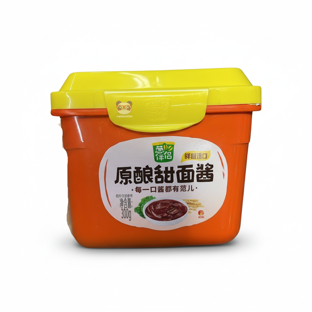 Mei Wei: Molho Doce de Feijão Fermentado Xiangda 300g - Embalagem em Fundo Branco
