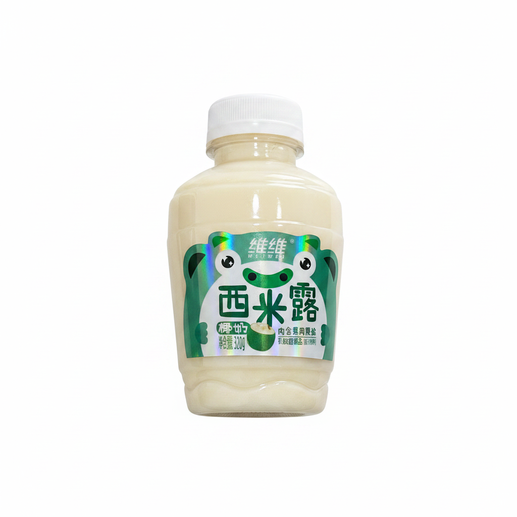 Mei Wei: Sagu com Leite de Coco Sabor Coco 320g - Embalagem em Fundo Branco