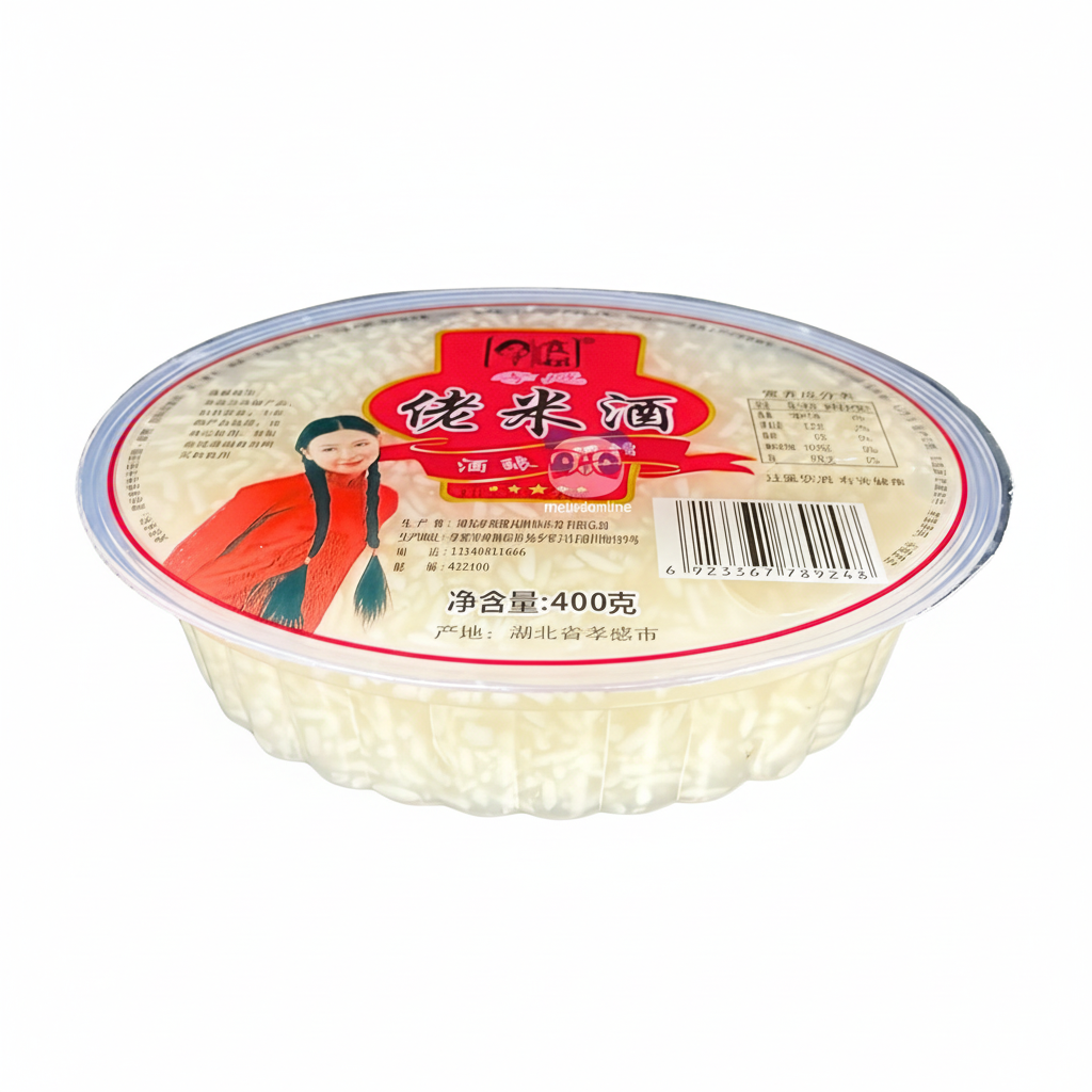 Mei Wei: Arroz Glutinoso Doce Fermentado Xiao Jie 400g - Embalagem em Fundo Branco
