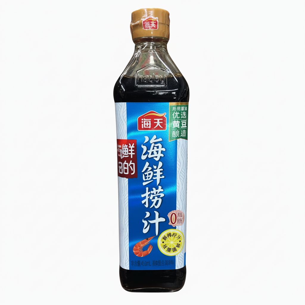 Mei Wei: Molho de Frutos do Mar Haday 450ml - Embalagem em Fundo Branco