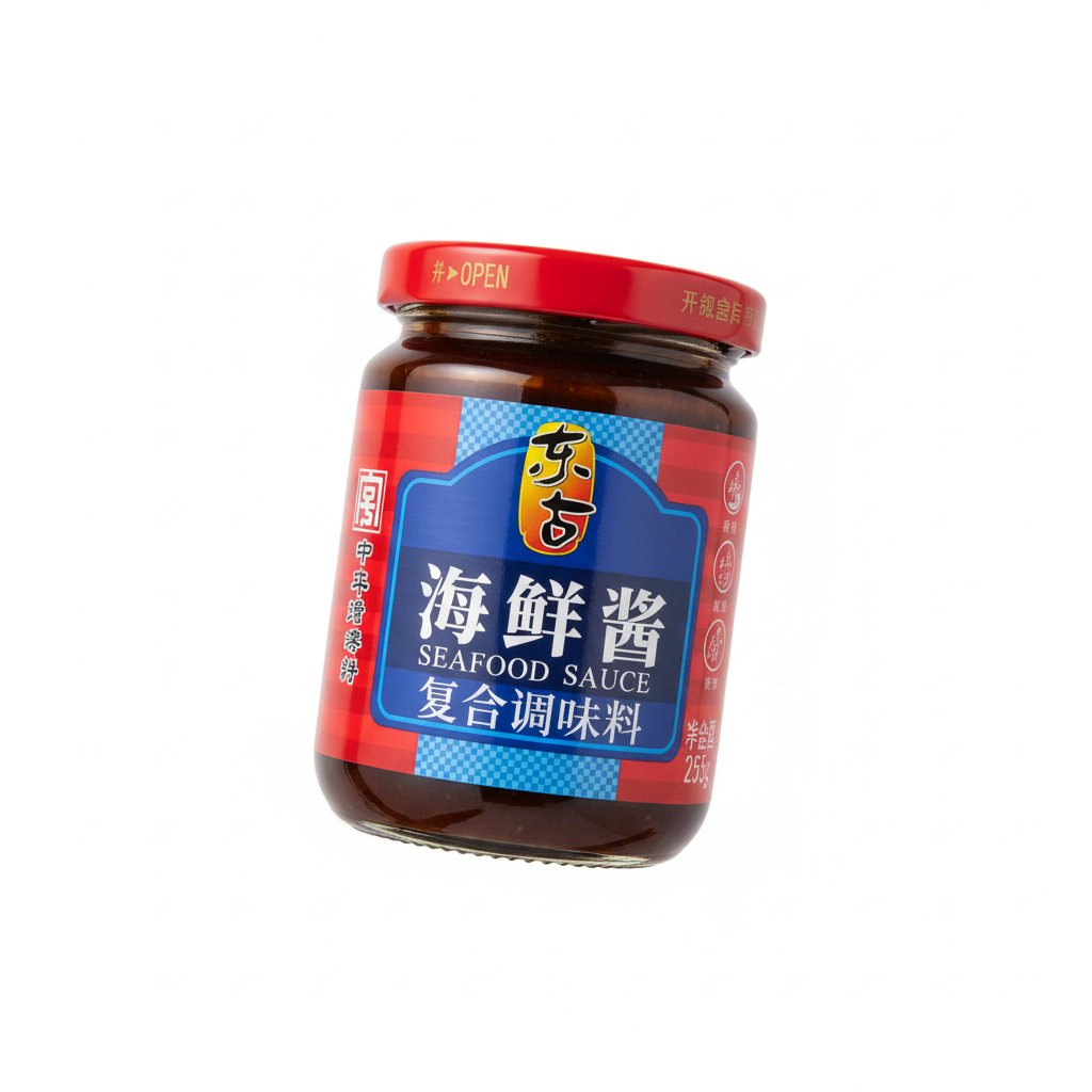Mei Wei: Molho Hoisin Frutos do Mar Donggu 255g - Embalagem em Fundo Branco