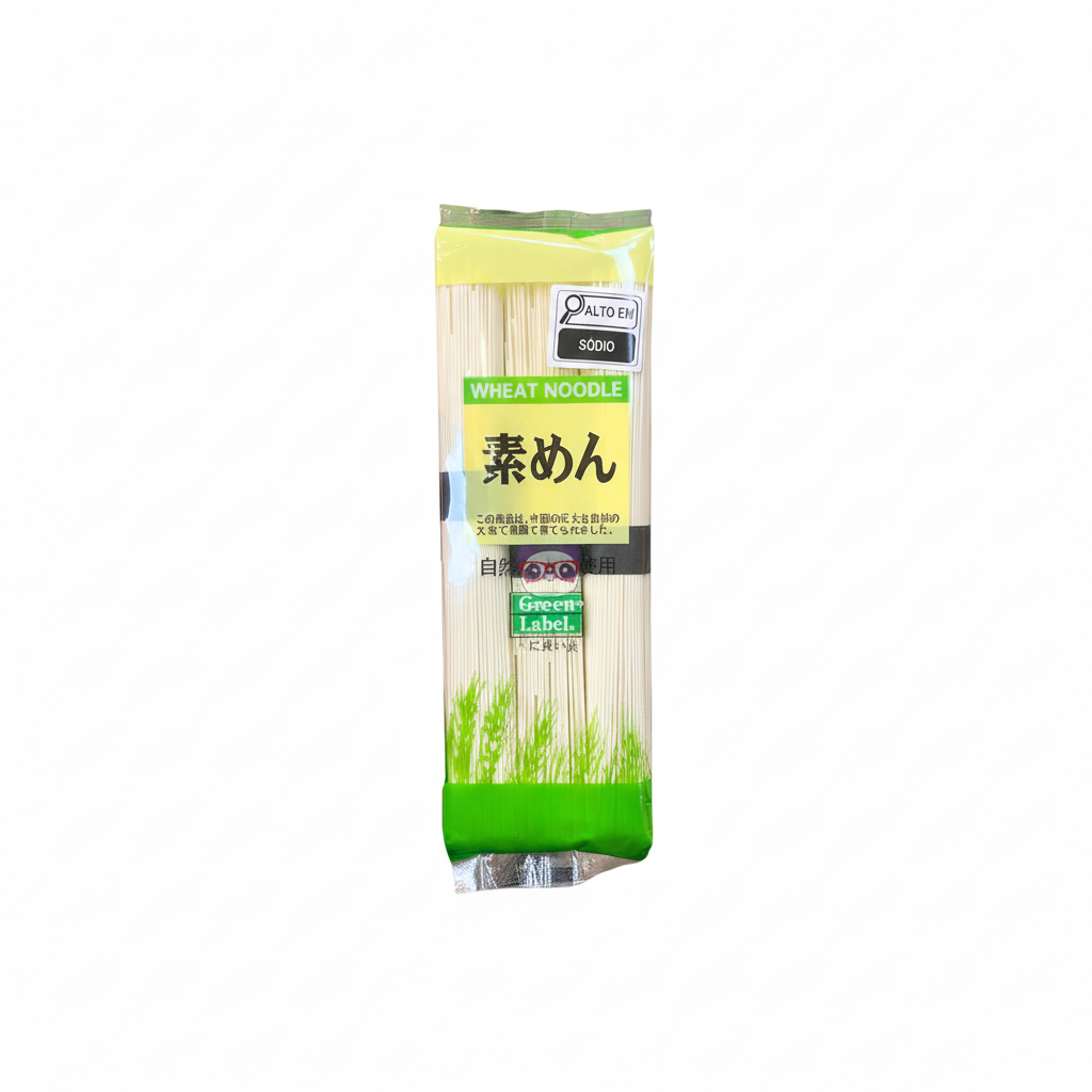 Mei Wei: Macarrão Somen Green Label 300g - Embalagem em Fundo Branco