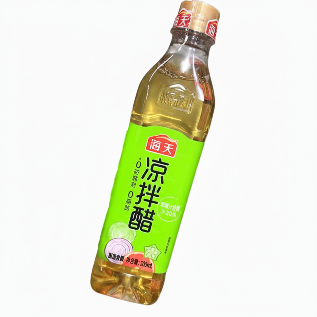 Mei Wei: Vinagre para Saladas Haday com Cebola Roxa e Quiabo 500ml - Embalagem em Fundo Branco