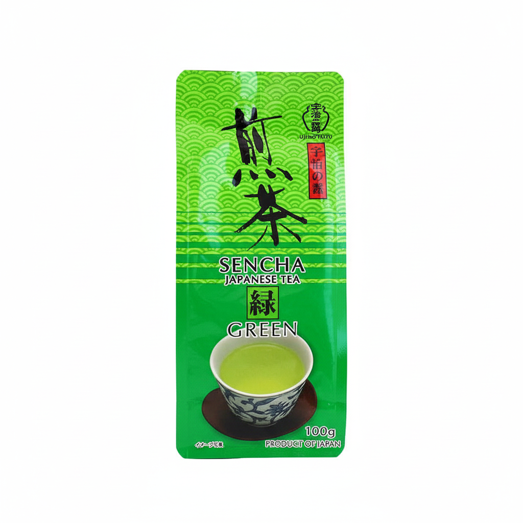 Mei Wei: Chá Verde Sencha Uji No Tsuyu 100g - Embalagem em Fundo Branco