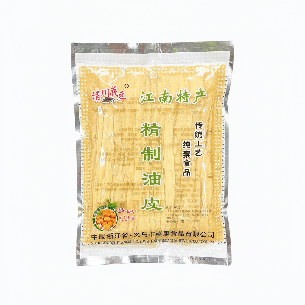 Mei Wei: Folha de Tofu Desidratada Xiangda 120g - Embalagem em Fundo Branco