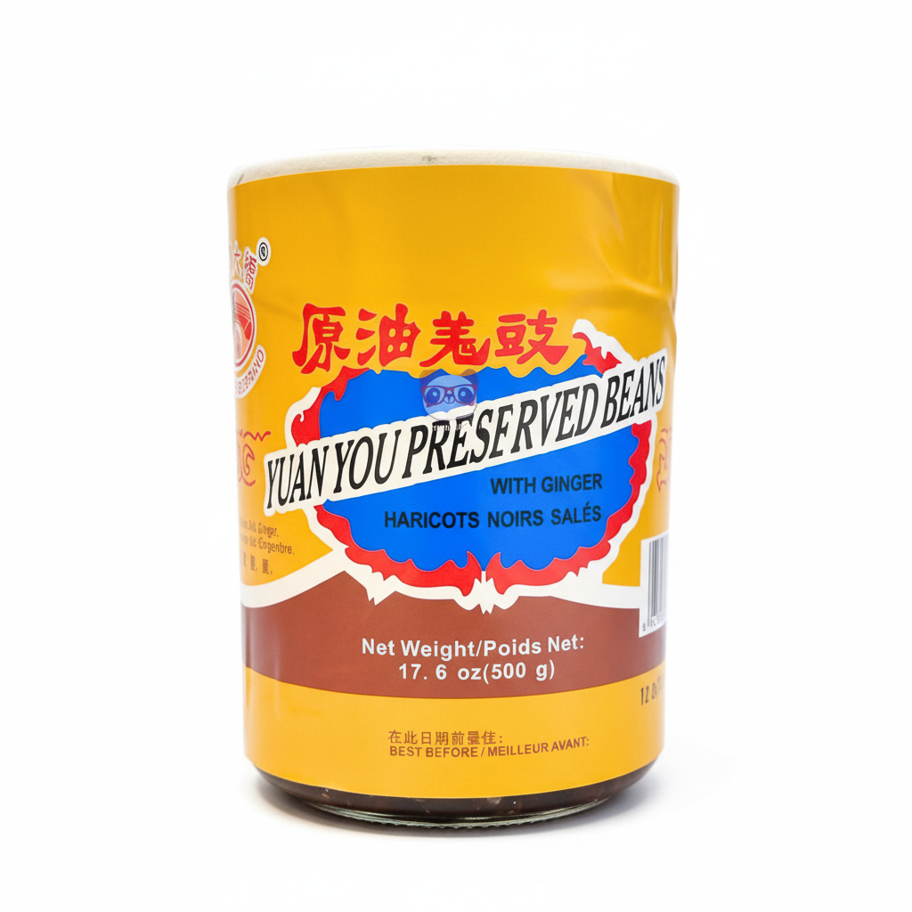 Mei Wei: Tauci Feijão Fermentado com Gengibre Zhongshan 500g - Embalagem em Fundo Branco