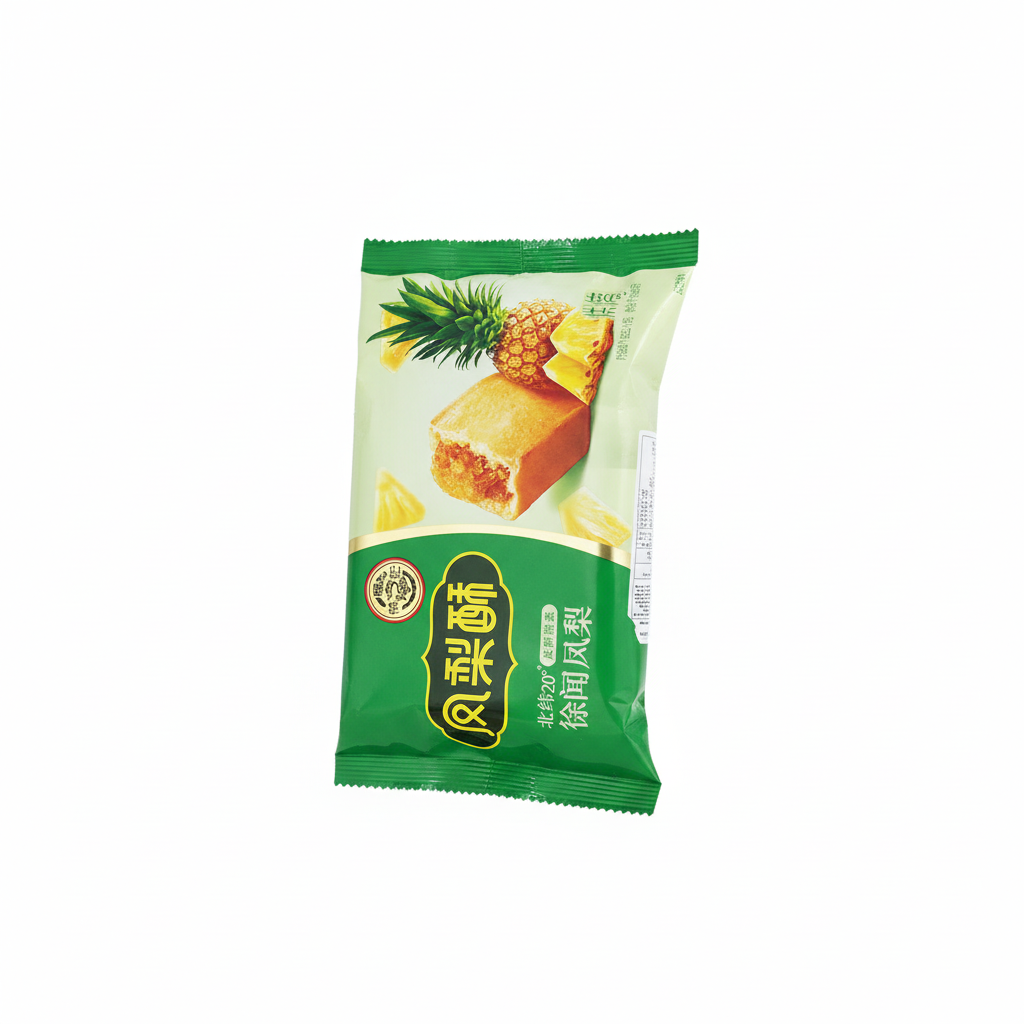 Mei Wei: Bolinho de Abacaxi Xu Wen - Embalagem em Fundo Branco