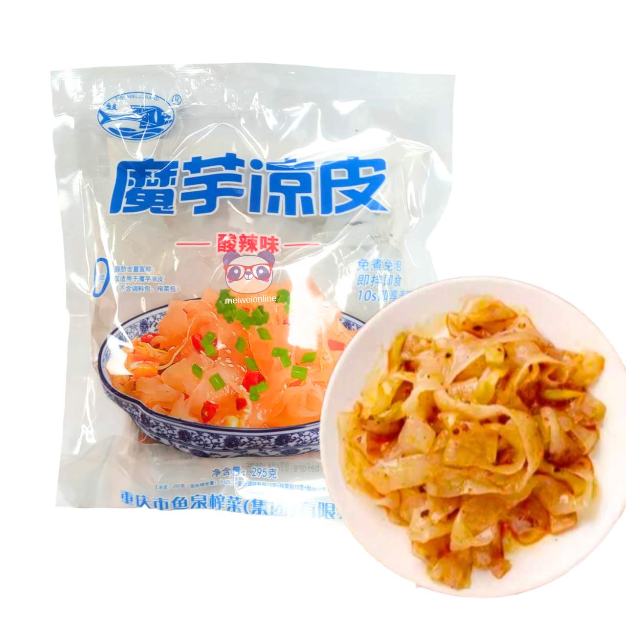 Macarrão de Konjac com tempero picante e azedo - Fish Well 295g