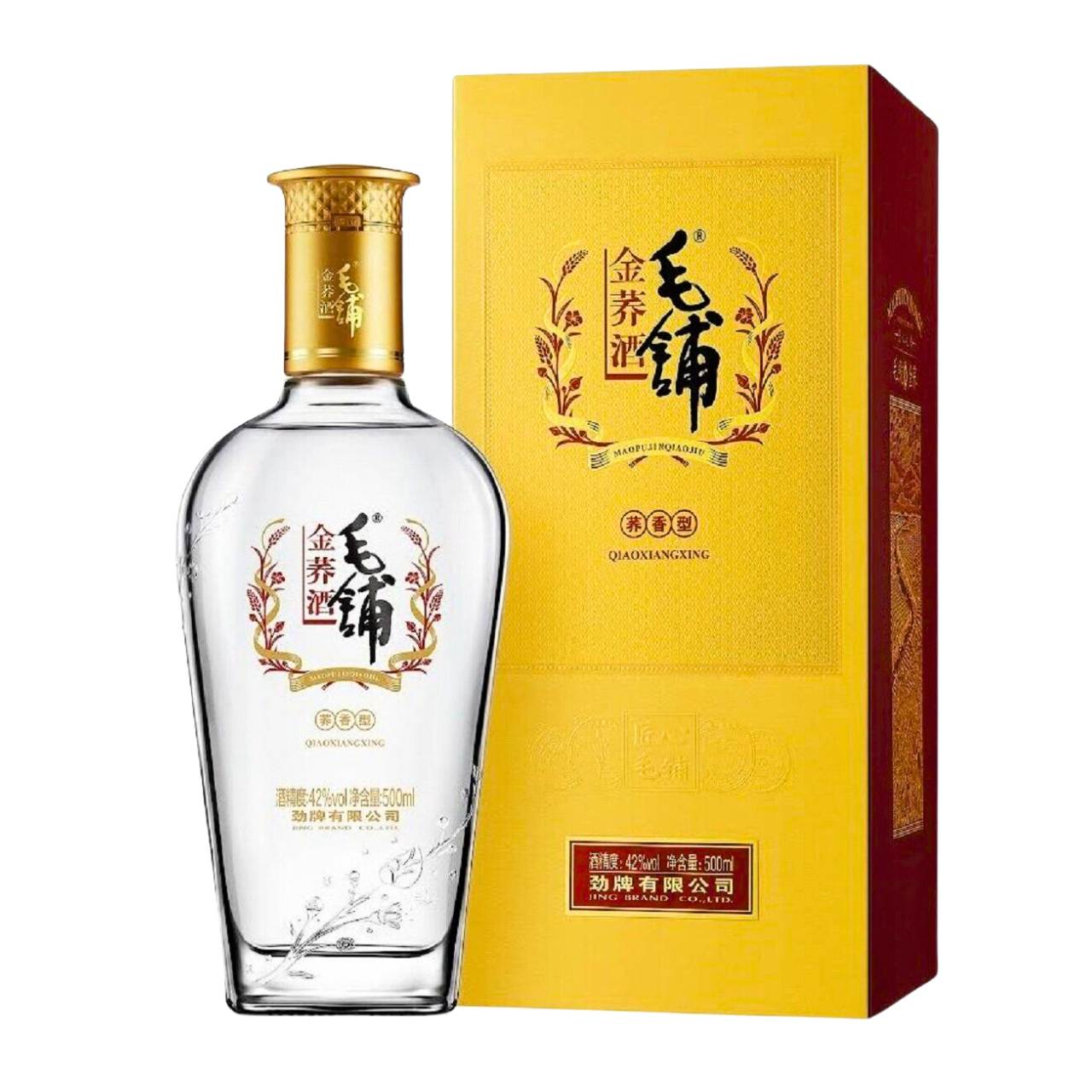 Licor Moutai de trigo sarraceno dourado MaoPu 42% - Jing 500ml