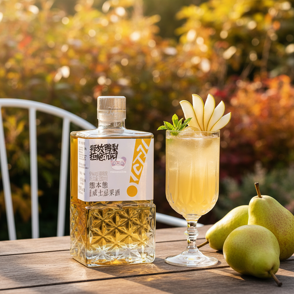 Licor Chinês de Pera 320ml - 熊本熊威士忌果酒