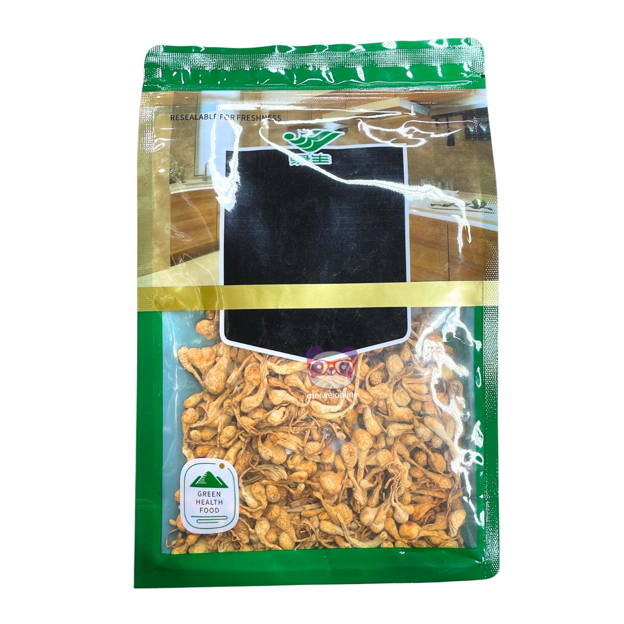 Cordyceps Spore Head 100g 虫草孢子头 cabeça de esporos de cordyceps seco embalagem Green Health Food origem China