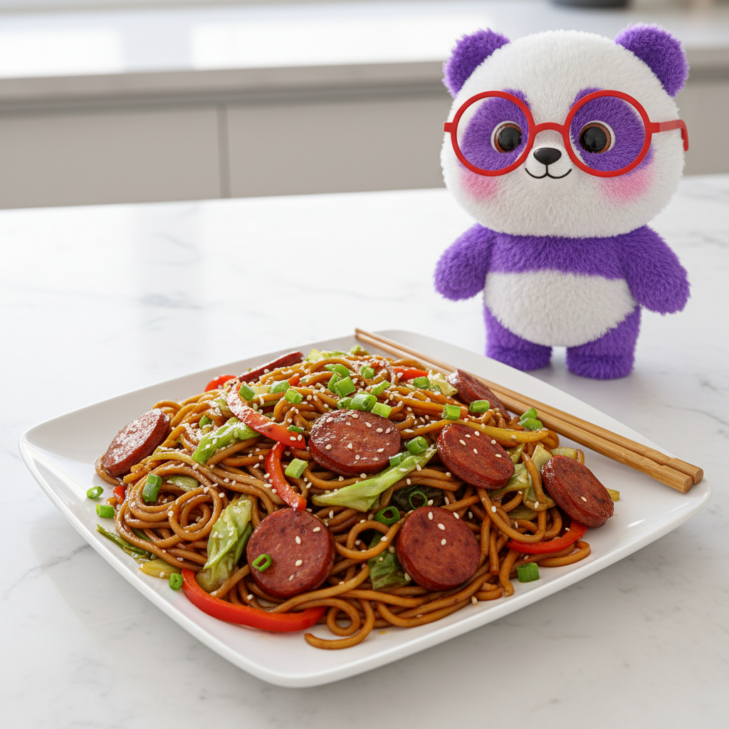 Mei Wei: Yakisoba brasileiro com temperos asiáticos e molho de soja escuro