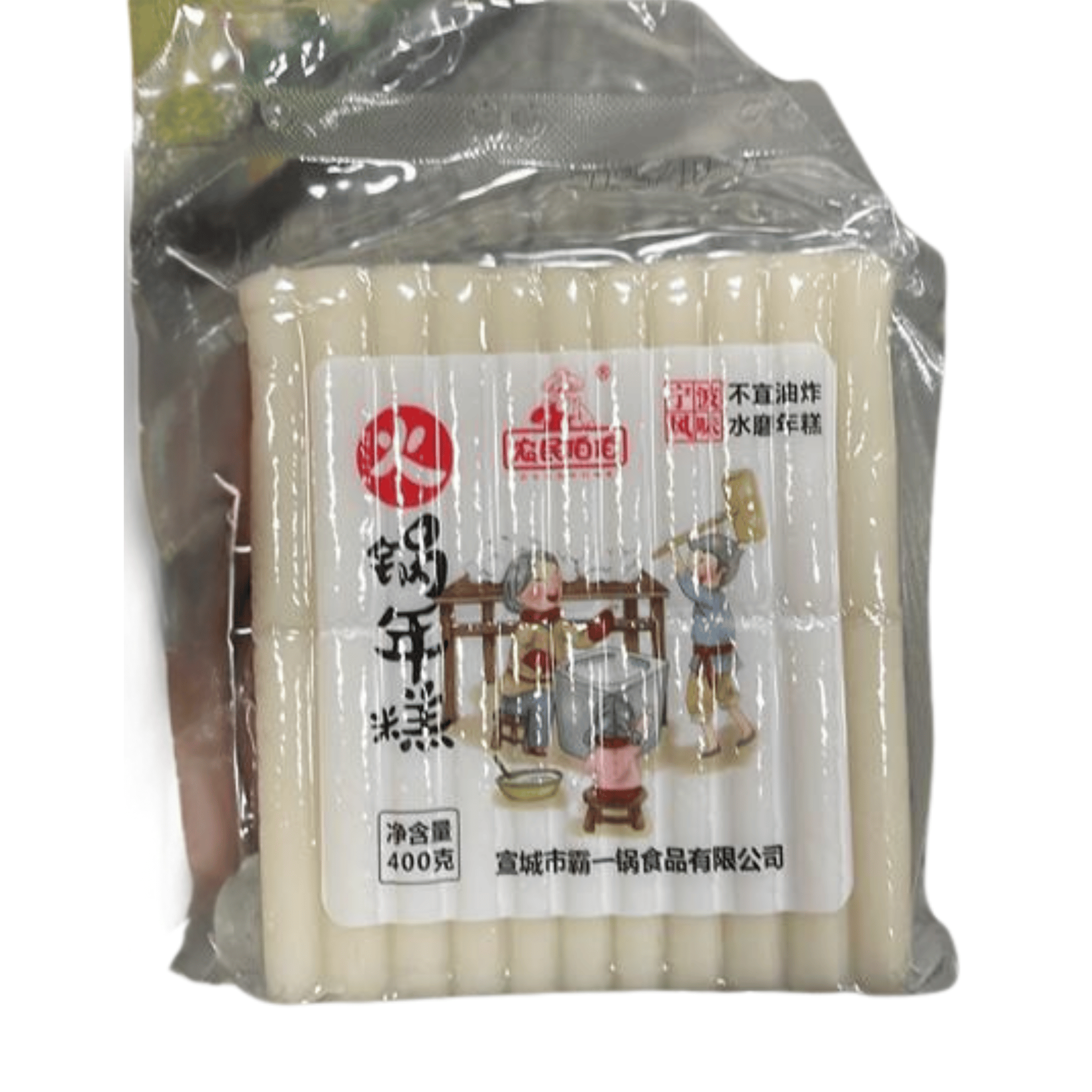 Massa de arroz para topokki tteokbokki niangao 400g Mei Wei embalagem tradicional