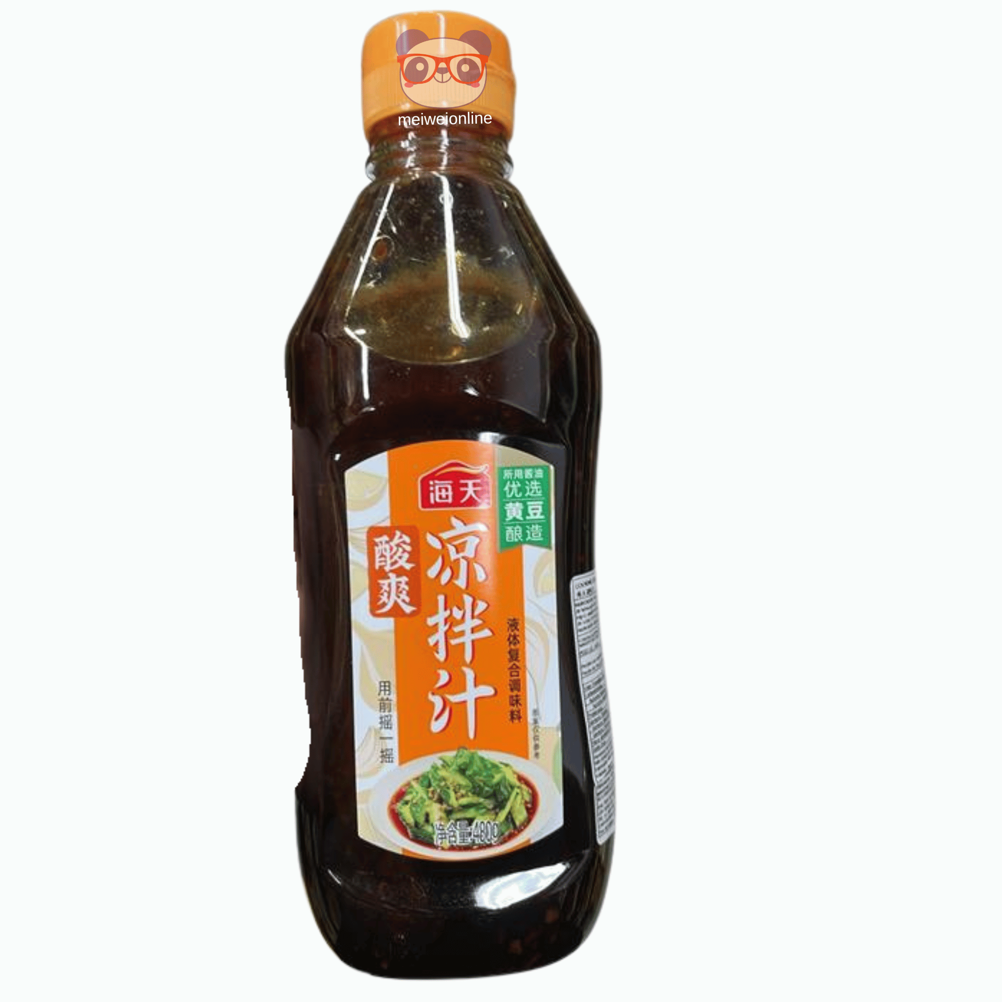 Molho chinês para salada fria e vegetais 440g embalagem original Mei Wei