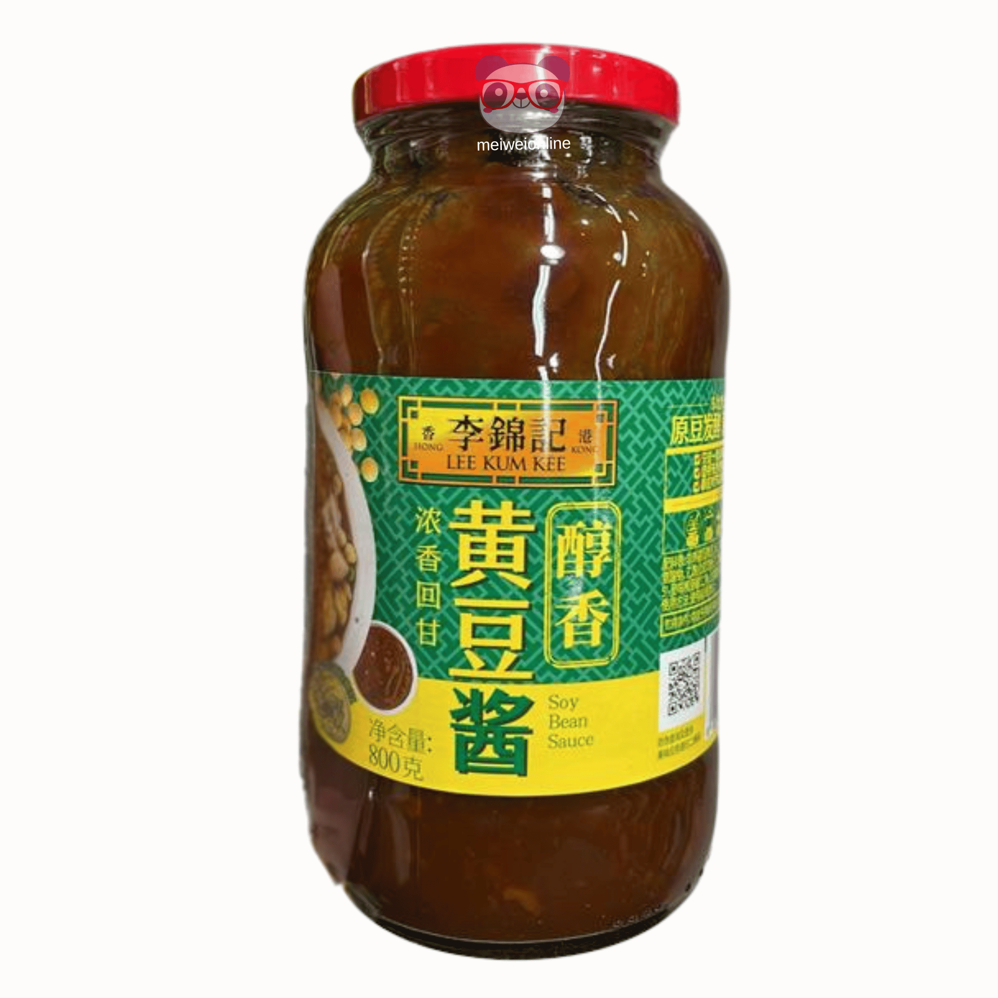 Molho de soja amarela Lee Kum Kee 800g embalagem original Mei Wei