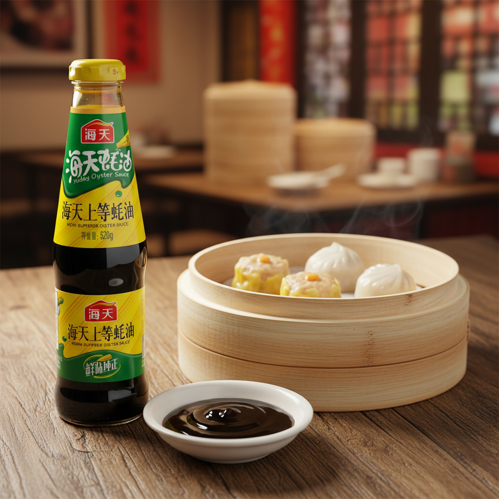 Mei Wei: Molho de Ostra Haday 520g com dim sum em restaurante chinês - molho tradicional para dumplings