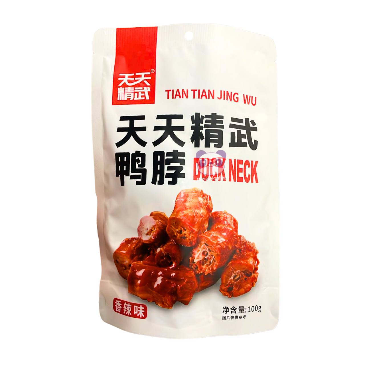 Mei Wei Pescoço de pato marinado picante Black Duck Tian Tian Jing Wu embalagem 100g