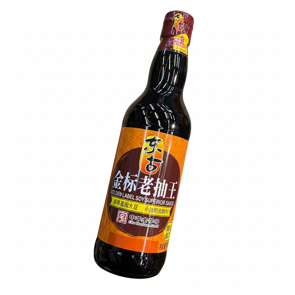 Mei Wei: Shoyu Escuro Superior Donggu 500ml - Embalagem em Fundo Branco