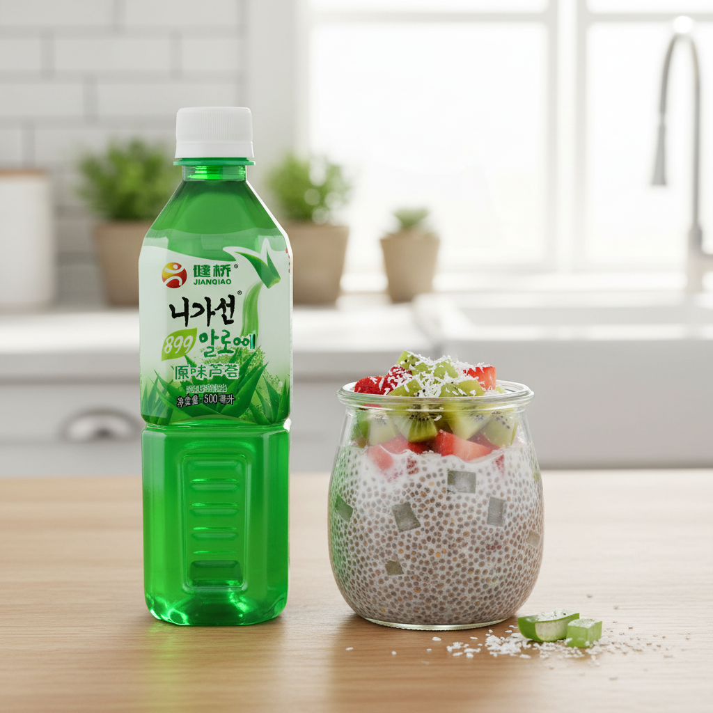 Suco Chinês de Aloe Vera - Jianqiao 500ml