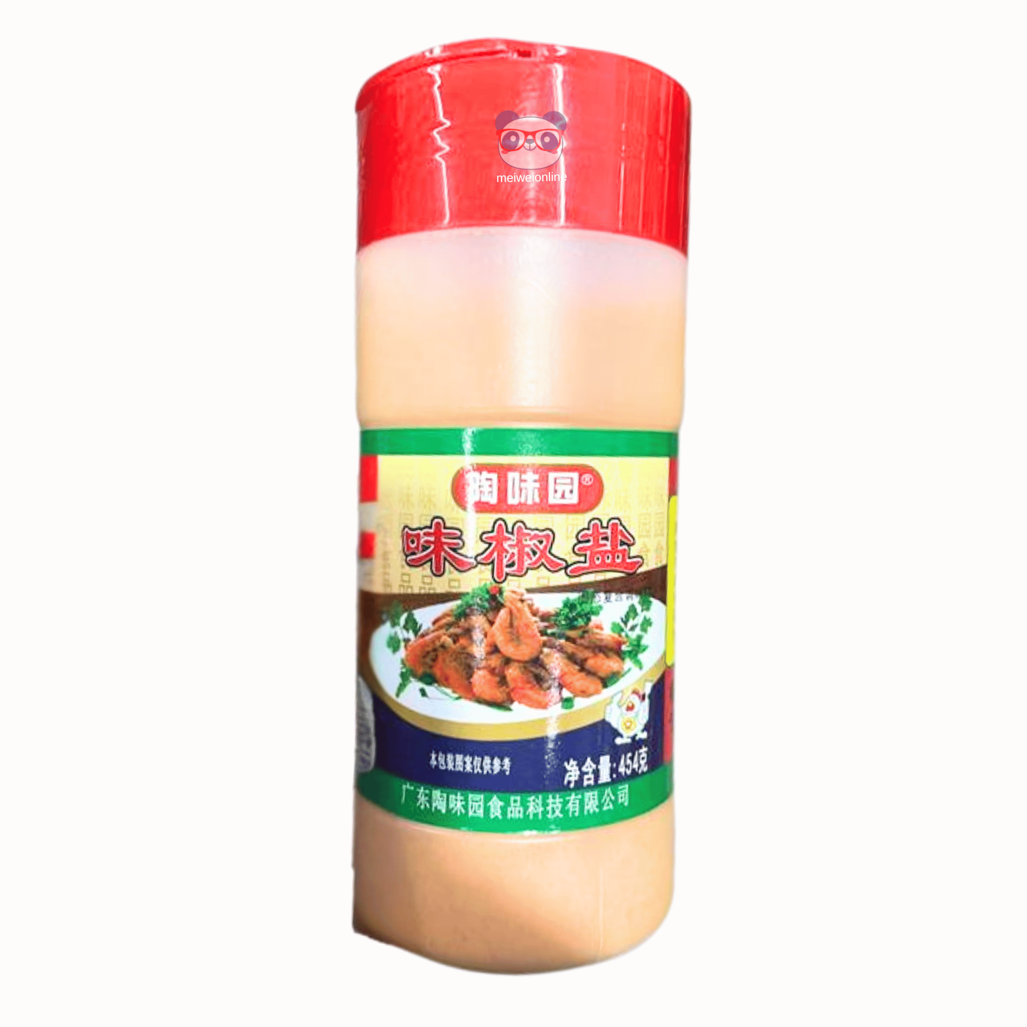 Mei Wei tempero chinês sal e pimenta Tao Wei Yuan 454g embalagem frontal