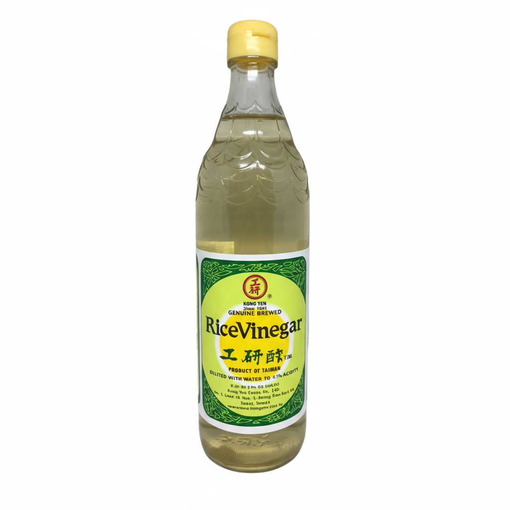 Mei Wei: Vinagre de Arroz Kong Yen 600ml - vinagre asiático tradicional para culinária