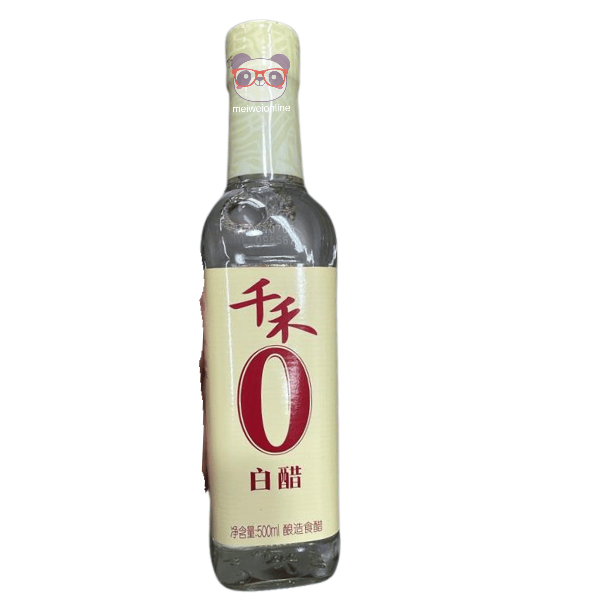 Vinagre branco chinês 500ml Qianhe Mei Wei garrafa tradicional