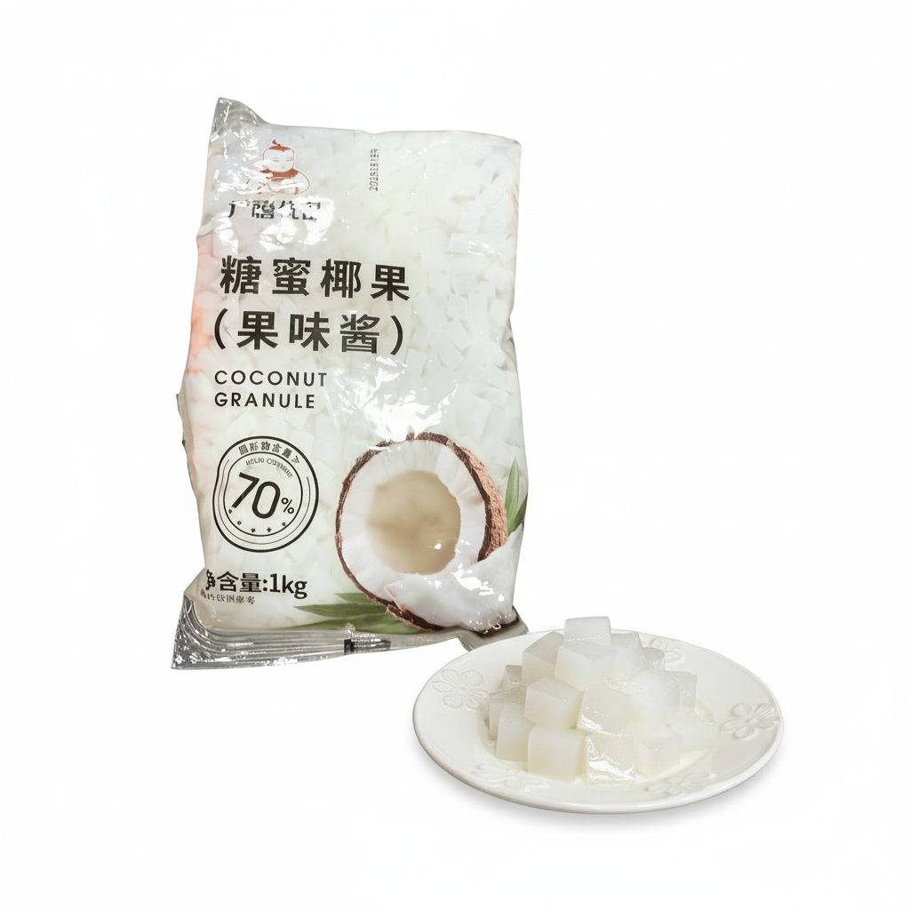 Nata de Coco em Cubos 1kg - 椰果