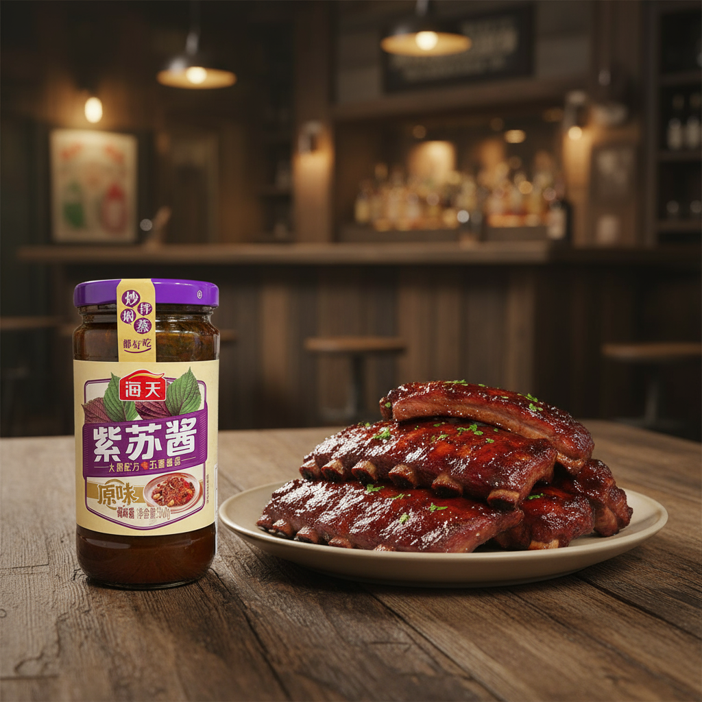 Molho de Shiso Perilla Roxa 340g - 紫苏酱