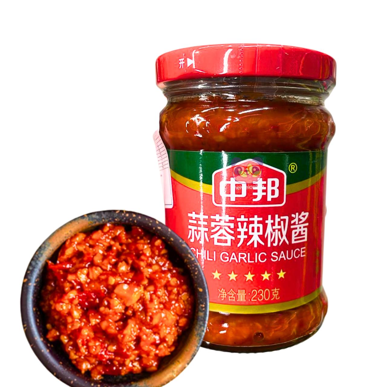 Molho de pimenta e alho - Zhong Bang 230g
