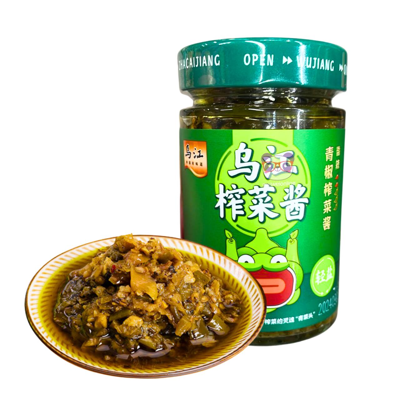 Molho de mostarda e pimenta verde - WuJiang 188g