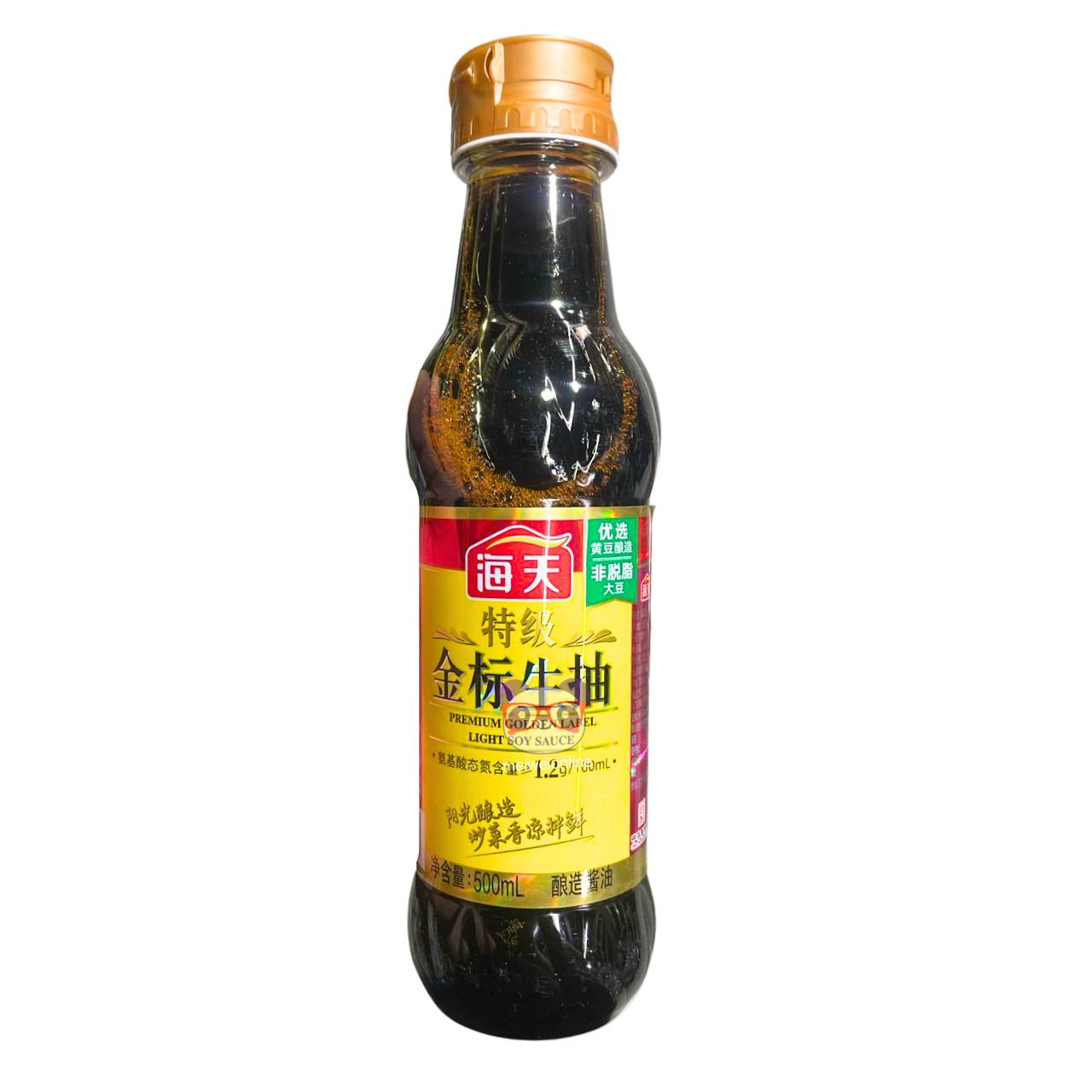 Molho de soja Premium Golden Label Light - Haday 500ml