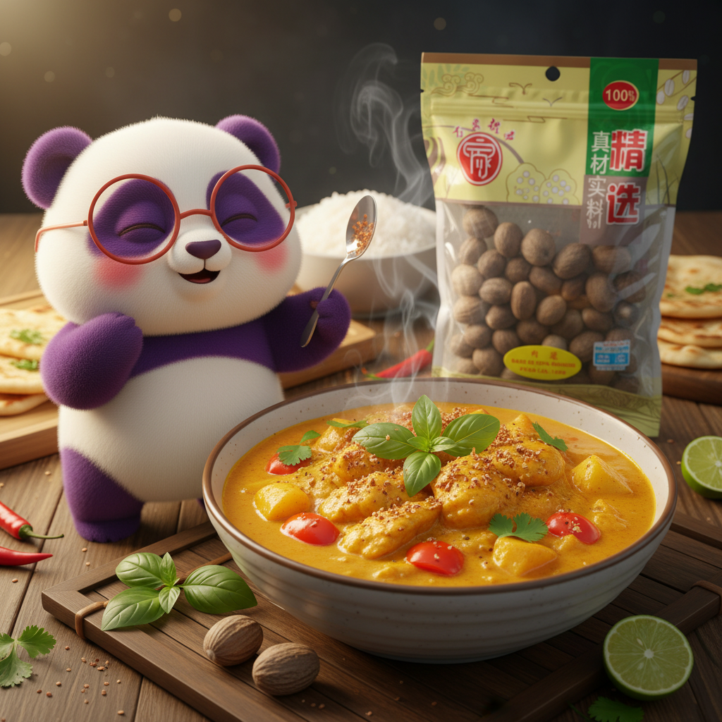 Noz Moscada - Curry embalagem nítida