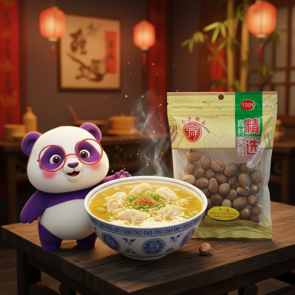 Noz Moscada Lingfeng - conteúdo da sopa mais visível