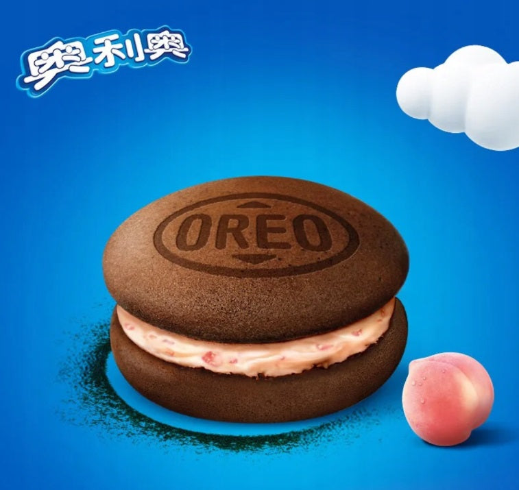 Biscoito recheado sabor pêssego - Oreo 88g