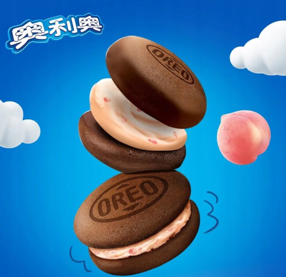Biscoito recheado sabor pêssego - Oreo 88g