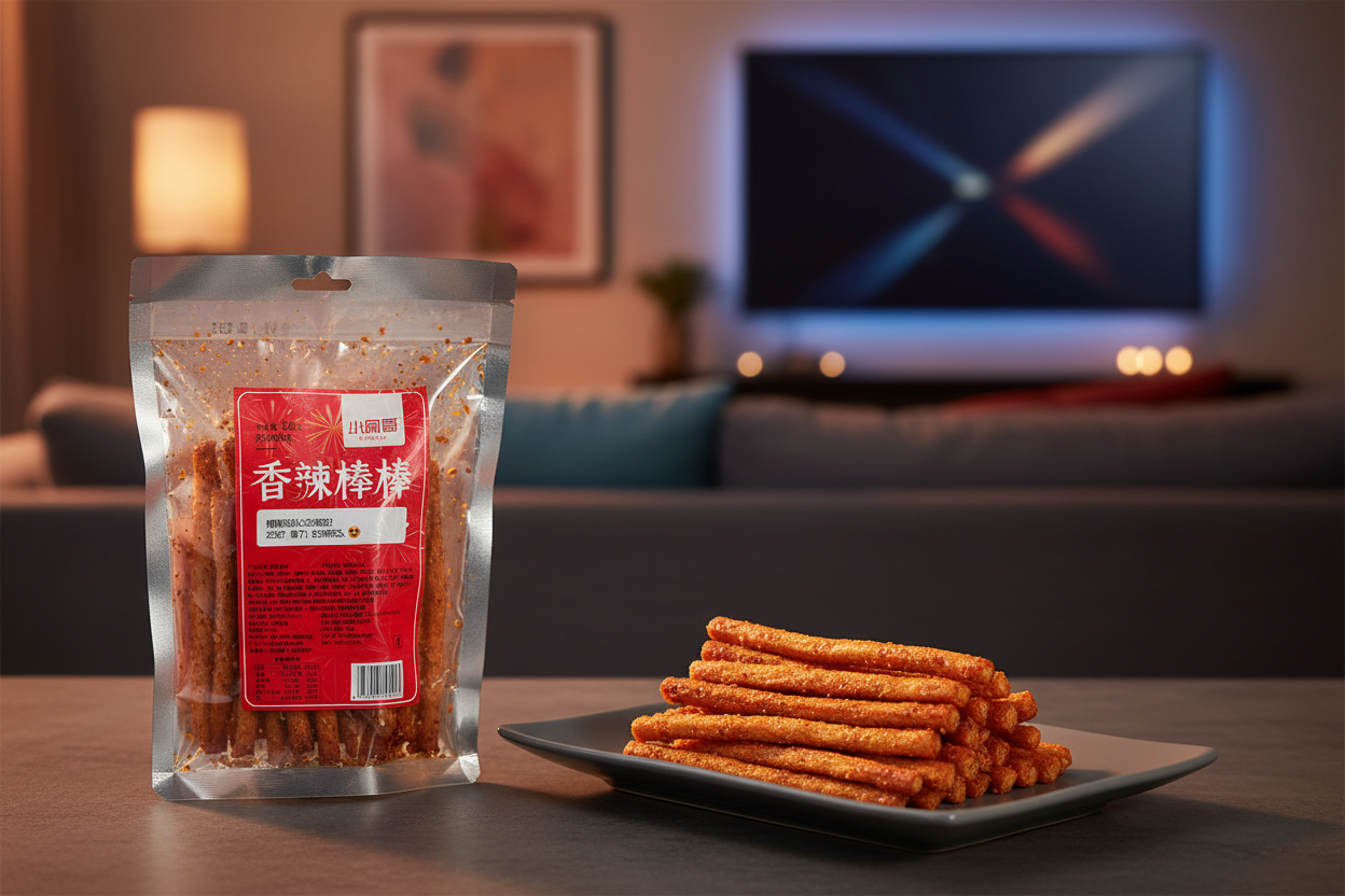 Palitos de Glúten de Trigo Picantes Xiaoage  120g - 小阿哥 香辣棒棒