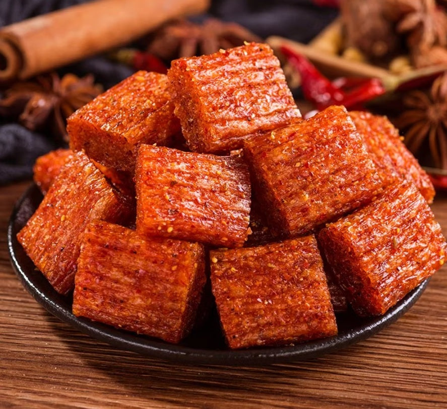 Pedaços de glúten picantes - Shuang Jiao 208g