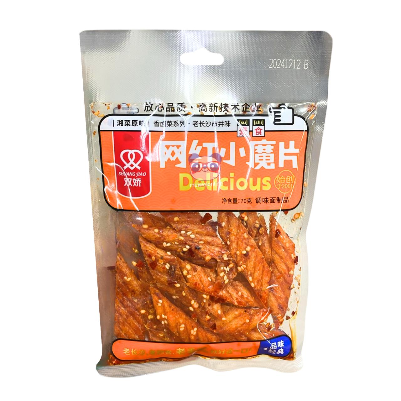 Pedaços de glúten picante - Shuang Jiao 70g