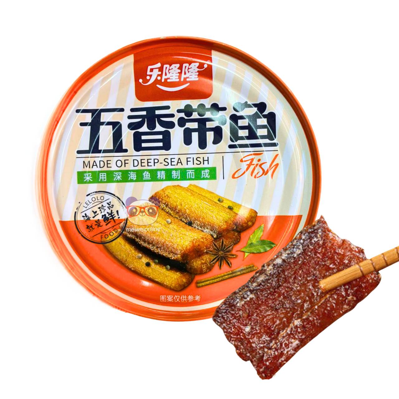 Peixe sabor 5 especiarias (Five Spices) - Lelolo 140g