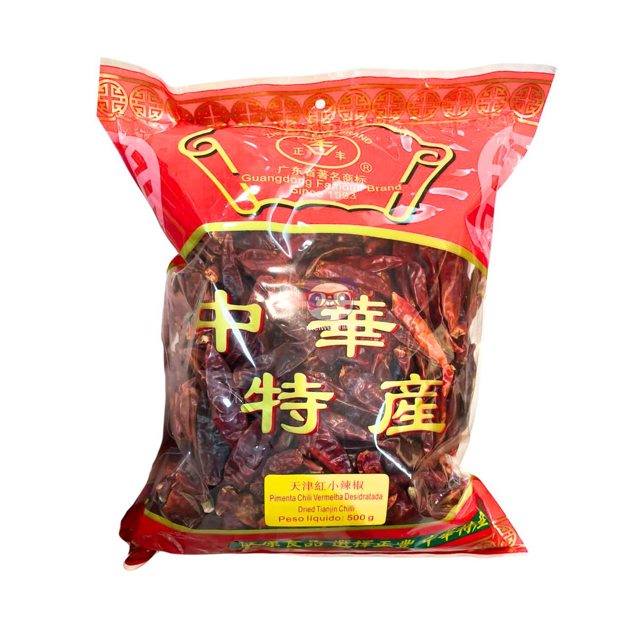 Pimenta vermelha desidratada (Tianjin chilli) - Guangdong 500g