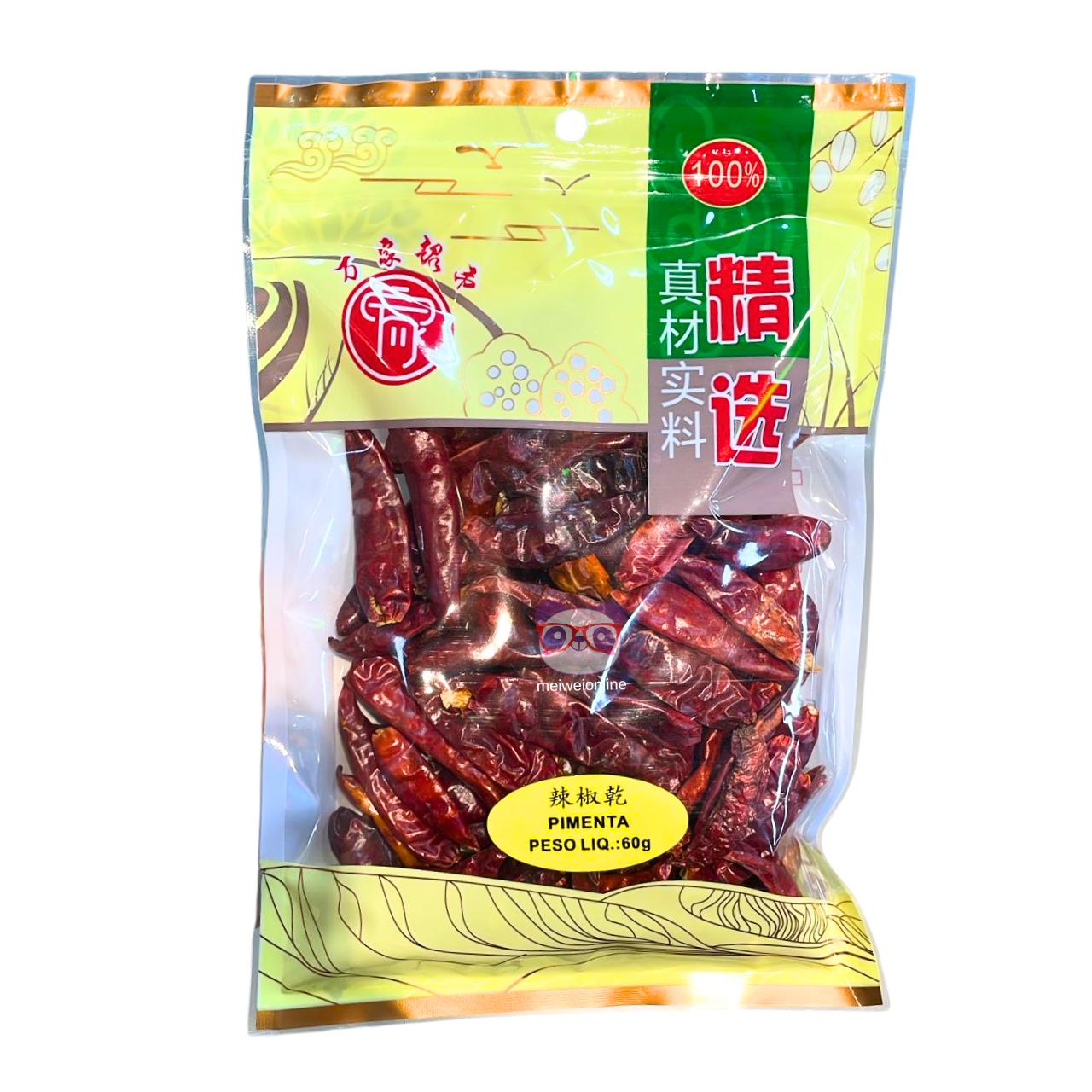 Pimenta vermelha seca (Tianjin Chilli) - Guangdong 60g