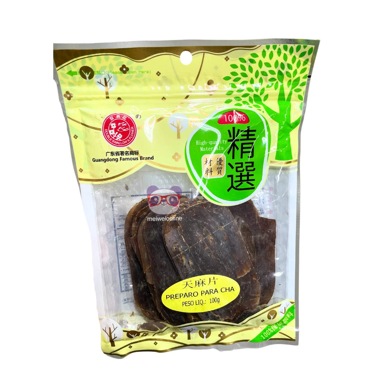 Chá de Gastrodia (Tian Ma) - Guangdong 100g