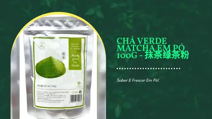 Ch&aacute; Verde Matcha em P&oacute; 100g - 抹茶绿茶粉 by@Outfy