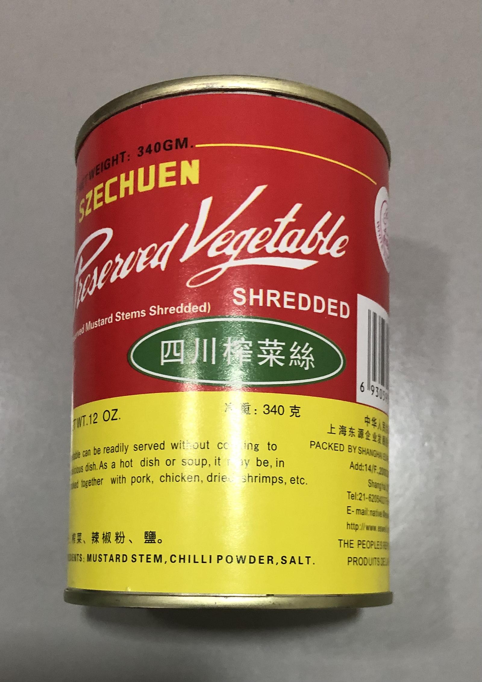 Conserva de Mostarda Szechuan Desfiada（四川榨菜絲）- Szechuen 340g