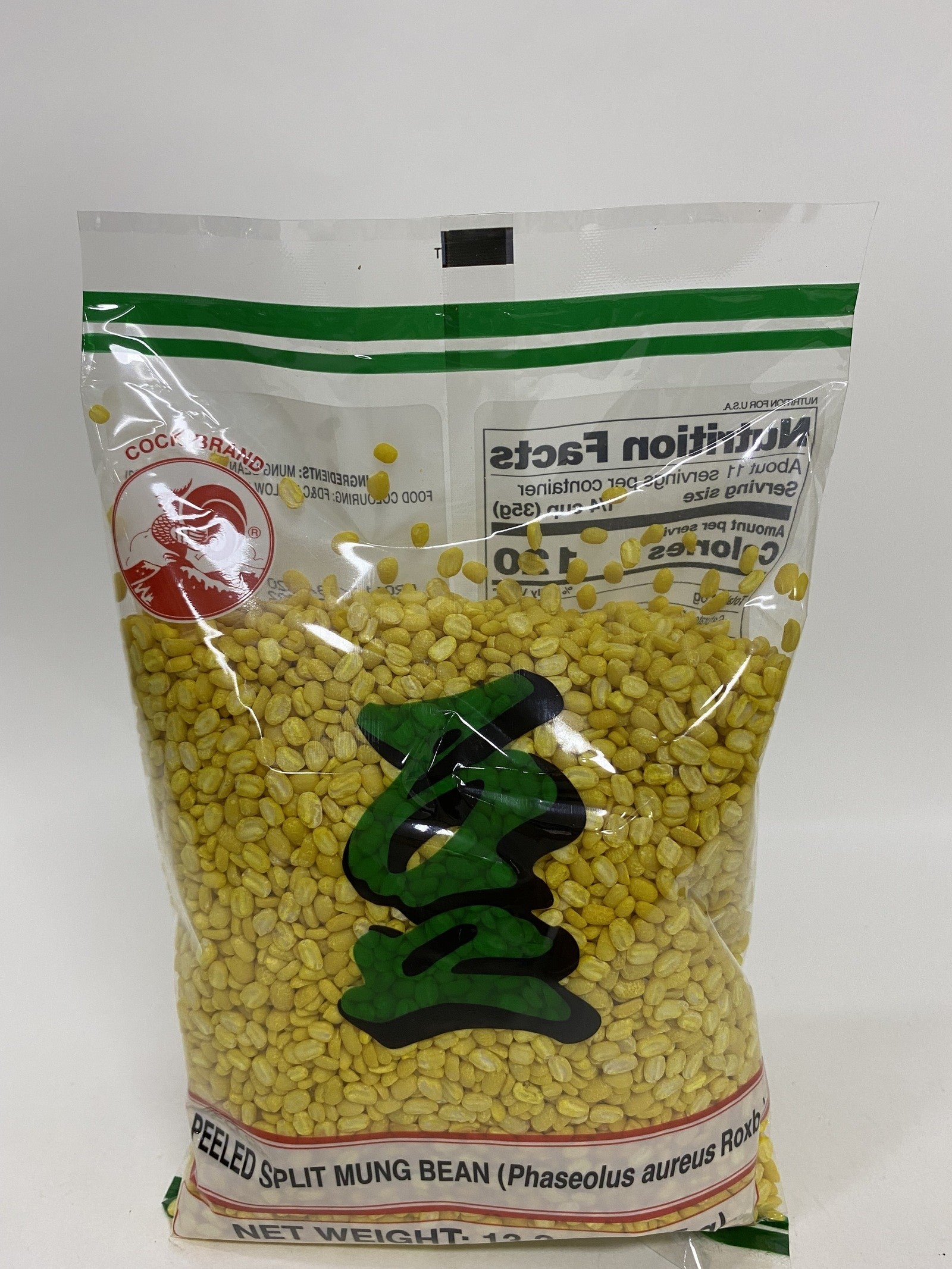 Feijão Verde Descascado（绿豆）- Cock Brand 375g