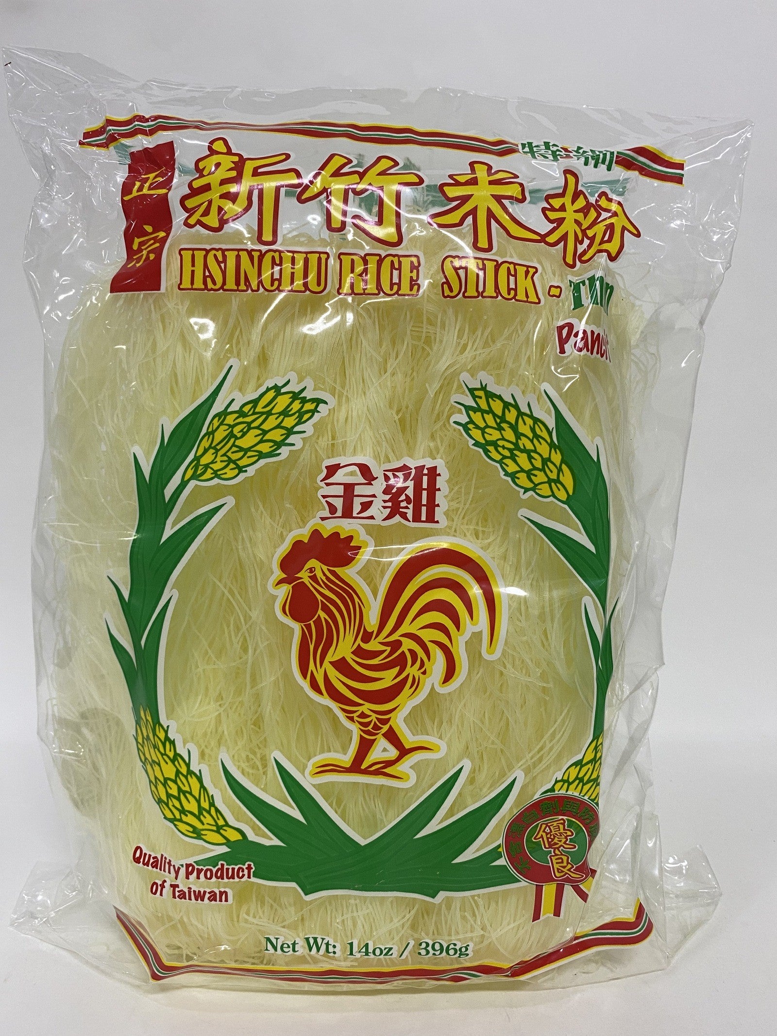 Macarrão de Arroz Hsinchu（新竹米粉）- Golden Rooster 396g