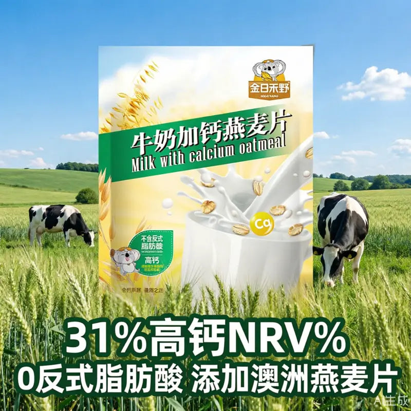 Aveia com Leite e Cálcio（牛奶加钙燕麦片）- 金日禾野 420g
