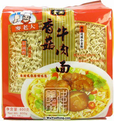 Miojo de Carne com Shiitake（麦老大香菇牛肉面）- WaiYeeFong 600g
